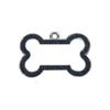 Etiqueta Popular Antiperdida para Perro de Aleación de Zinc Transfronteriza Forma de Hueso con Brillo Colgante para Collar de Mascota Gato Etiqueta Pequeña