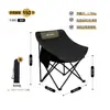 Silla de Camping de Invierno, Silla de Pesca, Silla de Playa, Silla Plegable para Exteriores, Silla con Parasol, Silla Plegable Portátil para Barbacoa y Camping
