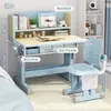 Mesa de Estudio para Niños, Escritorio, Juego de Escritorio y Silla para Estudiante de Primaria en Casa, Mesa de Estudio Especial, Mesa para Tareas de Altura Ajustable