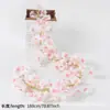 Cipó de flor de cerejeira artificial, folhagem de jardim, enfeites decorativos, trepadeiras para cadeiras de balanço, folhagem artificial para paisagismo