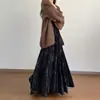 Falda Estrecha, Estilo Chino Retro, Nuevo Estilo Chino Otoño e Invierno Nueva Falda Larga de Terciopelo de Cintura Alta Talla Grande para Mujer, Versátil y a la Moda