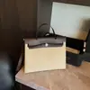 Bolso de Mano con Costuras de Lona, Gran Capacidad, Bolso de Hombro de Moda, Diario Casual, Elegante Bolso Cruzado, Bolso para Mujer de Comercio Exterior de Lujo Ligero