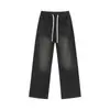 Jeans Estilo Americano/Personalizados para Hombre Primavera y Otoño Estilo Nuevo Caída Holgados Retro Pierna Recta Casual Tendencia Marca Pierna Ancha