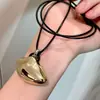 Collar de Metal de Diseño Novedoso Nube Negra de Moda Cadena de Suéter Retro Europea y Americana de Gama Alta Estilo Trendy Ins para Pareja