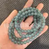 Alternativa Asequible a las Pulseras Costosas de Jadeíta Azul Agua para Hombres y Mujeres, Abalorios Estilo Vintage, Pulseras y Collares de Jade Cortados Rectos Color Azul Lago Verde Aceite