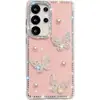 Funda de Teléfono Mariposa Brillante Diamante Imd Perla Adecuada para Apple 17 Nicho 16E/15 Estilo Femenino 13/14 Moderna 16