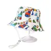 Sombrero de Pescador Personalizado para Niños, Estilo Coreano Moderno, Tela Estampada de Ala Ancha, Lindo y de Moda, Sombrero de Sol para Deportes al Aire Libre para Bebés