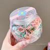 Gomas elásticas desechables para el pelo de niña, diademas coloridas de alta elasticidad para niños, gomas para el pelo de bebé para cabello fino