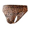Roupa Íntima Masculina Nova Europeia e Americana com Estampa de Leopardo em Formato T, Cintura Baixa, Sexy, Nova, U Convexa, Roupa Íntima Juvenil, Shorts Finos e Modernos