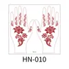 Pegatinas de Tatuaje Temporal Transfronterizas Marrón Henna Encaje Impermeables Mano Dedo Florales Indias Pegatinas de Tatuaje