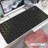 Tapete grande de borracha natural para computador de escritório, resistente à sujeira, tapete grande para mouse, teclado para jogos, série de tapetes de mesa