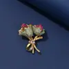 Broche de Flor de Peonía de Pino Azul Imitación Lujoso y Sofisticado Elegante y Lujoso Accesorio de Pin de Ramillete Floral Regalo para Mujer