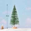 Pino aguja árbol de Navidad accesorios de micro paisaje una variedad de árboles de tamaño grande pequeño adornos de PVC creativos lindos decoración para el hogar