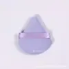 (apretado) borla de terciopelo cristal, borla de terciopelo, borla de polvos triangular pequeña, polvos secos, borla de algodón para polvos húmedos y secos.