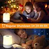 Nueva Luz Nocturna para Dormitorio y Sala de Estar, Lámpara de Escritorio Portátil para Mesita de Noche, Recargable con Batería Integrada, Atenuación con Cambio de Color RGB