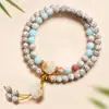 Pulseiras Bodhi Shunbai Xingyue de Alta Densidade no Atacado, Contas de Sementes de Lótus, Contas de Abóbora, Pulseiras para Casais, Joias Duplas para Mulheres