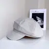 Boina Newsboy Versátil de Cor Sólida Estilo Artístico para Mulheres, Chapéu de Sol de Baseball Casual Simples para Moda de Rua Outonal
