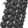 4-12Mma+Pedra de Lava Vulcânica Contas Redondas Coloridas Colar de Contas Acessórios de Joias DIY Produtos Semi-Acabados Atacado