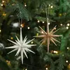 Nuevos Adornos Colgantes Navideños Creativos con Estrellas Explosivas de Polvo Pegajoso, Decoraciones Navideñas con Forma Irregular Tridimensional, Suministros Navideños