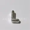 Acrílico Agujero Grande Cuentas Letras Plateadas Agujero Cruzado Letras DIY Bolsa Cadena de Teléfono Móvil Llavero Joyería Cuentas Sueltas