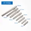 Clipe Metálico Quadrado com Dentes, Clipe de Pressão Espessado, Porta-Grampo Simples, Clipe Bico de Pato, Acessórios para Fazer Grampos de Joias DIY