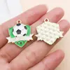 Fútbol Copa del Mundo Deporte Colgante de Aceite Goteante Accesorios de Joyería de Aleación DIY Colgante de Collar Llavero Insignia Conmemorativa