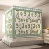 Cortina Opaca Nueva Estampada 2025 Mosquitero Tipo Cama de Tres Puertas Exclusivo para el Sudeste Asiático para Repeler y Prevenir Mosquitos