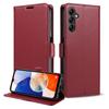 Adecuado para Funda de Cuero para Teléfono Móvil Samsung S26Ultra, Funda para Teléfono con Hebilla Lateral S25Fe, Funda Protectora con Tapa Abatible e Inserto para Tarjetas S24Plus