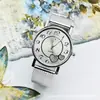 Reloj de Pulsera Digital de Moda Transfronterizo Doble Corazón Malla para Mujer Reloj de Cuarzo Simple Casual Estudiante