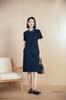 Vestido Yun Yun con Diseño de Cuello Polo para Mujer 2026 Estilo Nuevo de Gama Alta Talla Grande Holgado Casual de Longitud Media