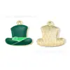 Día de San Patricio Trébol de la Suerte Gota de Aceite Joyería Accesorios Colgante DIY Cadena de Teléfono Móvil Colgante de Llavero Hecho a Mano