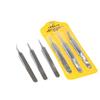 Set de 3 Pinzas de Belleza, Puntos Negros, Acné, Agujas para Acné, Clips para Células, Pinzas Puntiagudas de Acero Inoxidable Hechas a Mano, Set al por Mayor