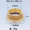 Accesorios de plomería nido amarillo accesorios para grifo de agua fría y caliente base cobre tuerca alta pie fijo tuerca de tornillo