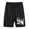 Pantalones Cortos Negros de Black Clover Anime Negro Estampado Holgado de una Pieza Tendencia