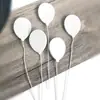 Esponja Decorativa Estrela Pacote com 5 Inserção para Bolo Estrela de Cinco Pontas Espuma Panificação Bolo de Aniversário Inserção de Arame Cartão Balão