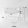 Jaula para Hámster Villa de Lujo Hámster Dorado Acrílico Transparente Caja de Cría Barata Grande Nido Decorativo