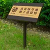 Letrero Metálico para Flores y Plantas de Exterior Señal Indicadora de Cuidado para Flores y Plantas Letrero de Prado Comunitario Letrero de Advertencia Pública Letrero de Acero Inoxidable