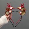 Nova Mori alce headband joias Natal chifre vermelho headband feminino crianças acessórios de cabelo hairpin cocar atacado