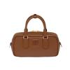Bolsa de Bowling Nueva Vintage Transfronteriza de Cuero Genuino Tipo Boston Almohada Gran Capacidad Portátil para Hombro Cruzado para Mujer