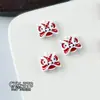 Acessórios Populares de Arte para Unhas Desenho de Dança do Leão de Ano Novo, Estilo Chinês, Vermelho Brilhante com Pérolas, Decorações de Unhas Wearable DIY
