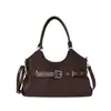 Riñonera de alta calidad, estilo coreano, de nicho, bolso de hombro único 2026, bolso cruzado para el día a día, bolso tote de gran capacidad para mujer
