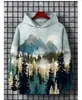 Moletom com Capuz Estampado Digitalmente de Anime Masculino 24 Pulôver com Capuz Transfronteiriço Casual e Versátil Masculino Europeu e Americano Solto