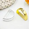 Anillo para Servilletas Semicircular de Aleación Nueva Electrochapada Boutique Transfronterizo Forma de D Simple Metal Hotel Decorativo Hebilla de Anillo para Servilletas