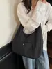 Bolso Cruzado de Gran Capacidad Color Sólido para Mujer 2025 Nuevo Ins Simple para el Trabajo Bolso de Hombro Versátil Bolso Tote Casual