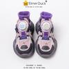 Sapatos Infantis de Botão Primavera e Outono 2024 Novos Sapatos Casuais Respiráveis Antiderrapantes de Solado Grosso Versáteis para Meninas Sapatos Infantis Zhongda Tendência
