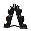 Suporte para Halteres com Tubos de Aço Espessados, Suporte para Barra para Uso Doméstico e Comercial, Equipamento de Fitness, Suporte Duplo para Kettlebells, Tipo Móvel em Forma de A