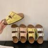 Sandalias de Moda de Suela Gruesa Estilo Birkenstock para Mujer 2025 Verano Nueva Moda Versátiles Casuales para Exterior Sandalias Slide Sandalias de Playa para Mujer