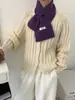 Bufanda Cruzada Lazy Chic 100% Lana para Mujer, Calentador de Cuello Cálido de Alta Gama para Otoño e Invierno, Fabricante de Bufandas Versátiles