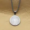 Collar Europeo y Americano Transfronterizo de Acero Inoxidable de Venta Caliente Padre San Benito Medalla de Acero Titanio Colgante Exorcista Venta Directa de Fábrica