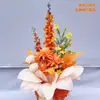 Accesorios de boda arreglo floral de suelo flor phalaenopsis decoración de salón de bodas arreglo floral arte floral decorativo arreglo floral de pasillo